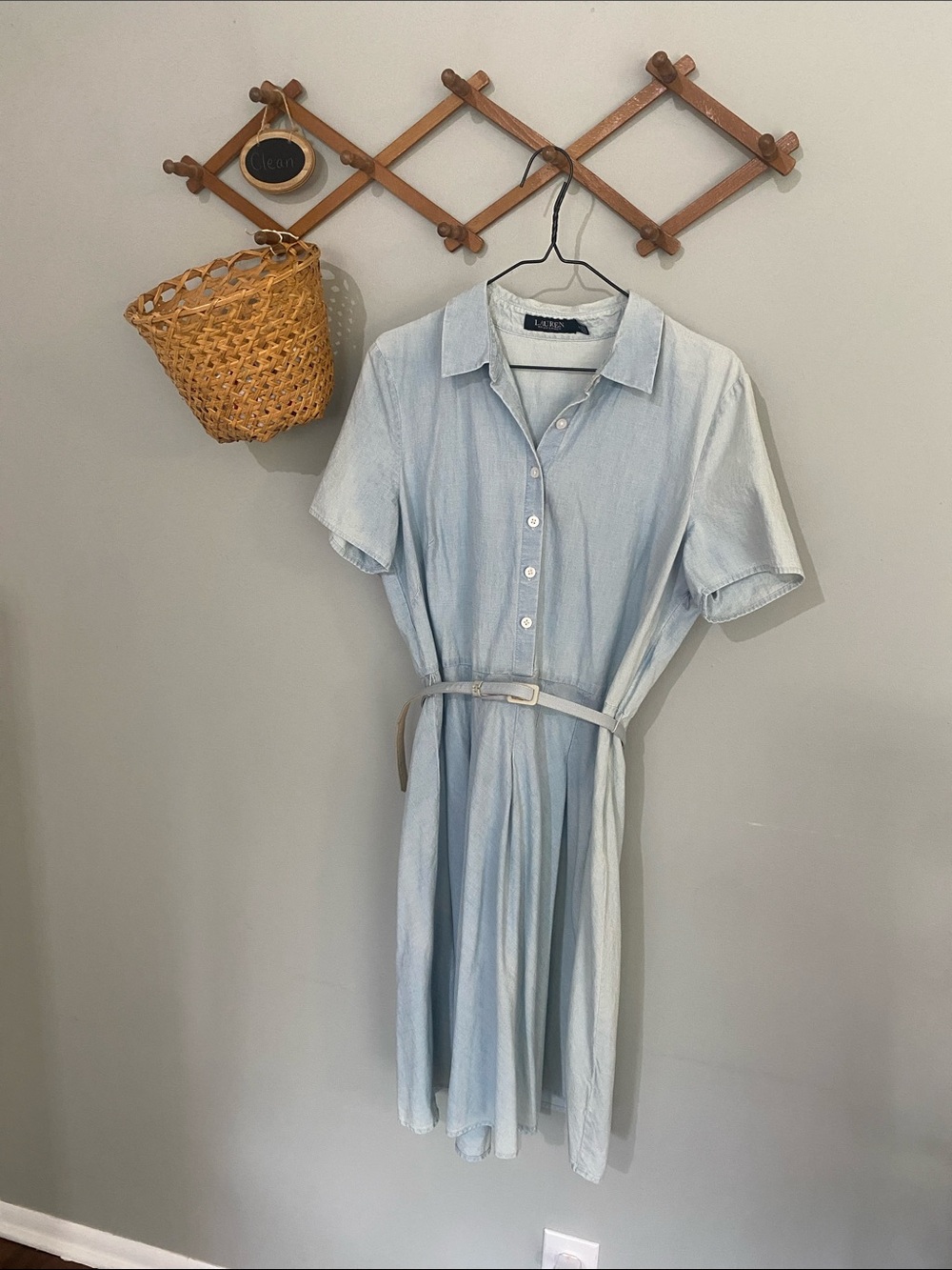 Vintage Denim Flare Dress